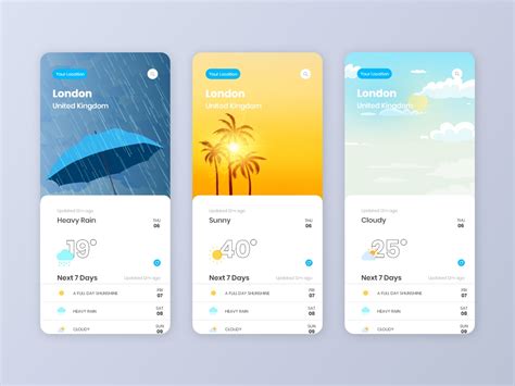 Weather App Ui Uplabs