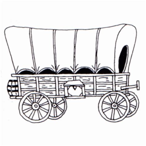 Manual Covered Wagon Coloring Page Coloring Home