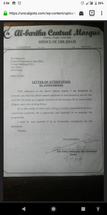 How To Write Good Letter Of Attestation See Samples Education