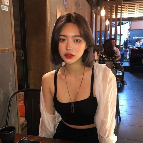 𝐥𝐢𝐫𝐭𝐲 Ulzzang Short Hair Korean Short Hair Shot Hair Styles