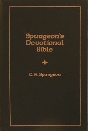 9780852343432 Spurgeons Devotional Bible Selected Passages From The
