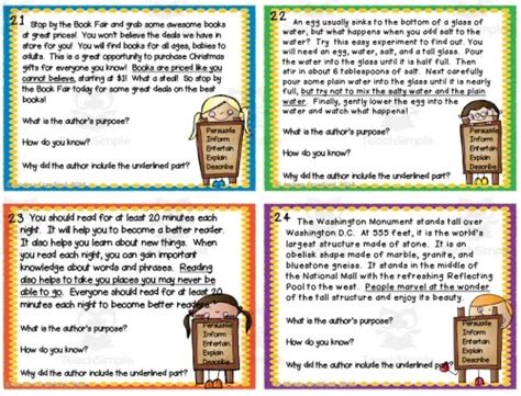 Finding The Authors Purpose 9 Excellent Worksheets To Improve