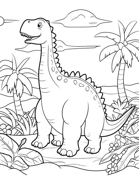50 Dinosaur Coloring Pages Free Printable Sheets