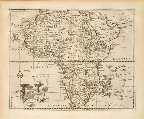 1817 map of west africa showing the judah tribes with a major presence in north west africa classified by the name yahoodee at the top of 1747 map showing the biblical city of endor located next to the edenic river of ghion in west africa. 1747 Map of Africa