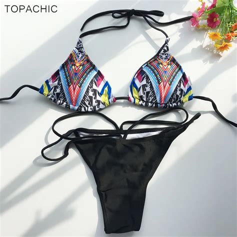 Topahcic Print Sexy Bikini Swimwear Women Bikini Set Two Pieces