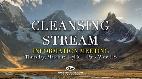cleansing stream information session every nation church new york