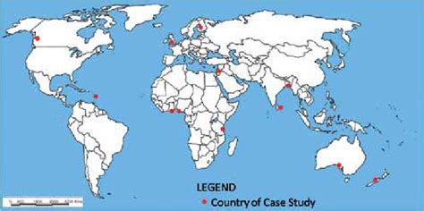 World Map Showing Case Study Countries Download Scientific Diagram
