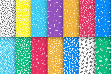 Colorful Trendy Seamless Patterns By Expressshop