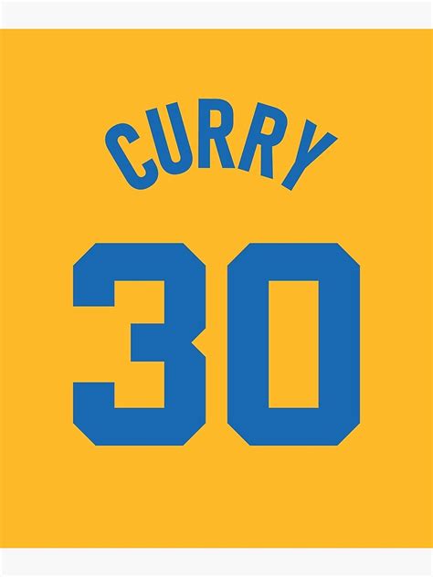 Curry Number 30 The Golden Boy Poster For Sale By Colas5 Redbubble