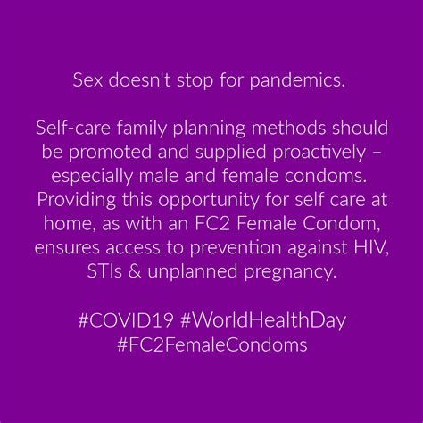 Fc2 Female Condom On Twitter Because Sex Doesnt Stop For Pandemics