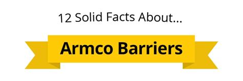 12 Facts About Armco Barriers Infographic Armco Direct