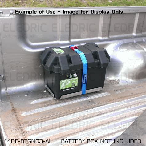Dual Battery Tray Base Aluminium Mounting Box Ute Trailer Caravan