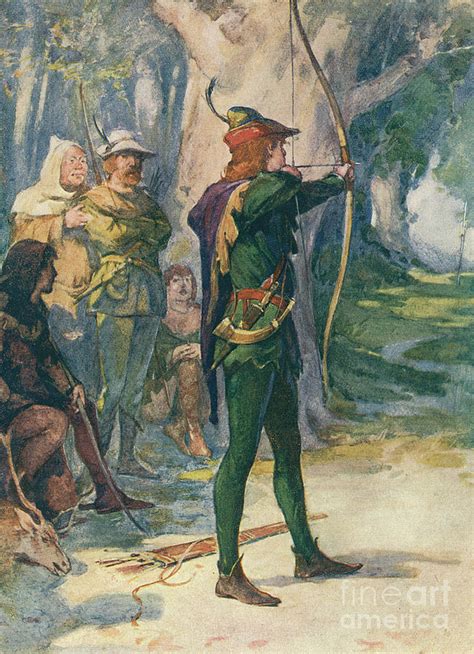 Robin Hood Painting By Robert Hope Pixels