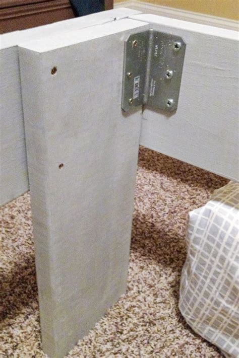 First, place the headboard and footboard where you would like the bed to be. DIY Queen Headboard and Frame Tutorial - A Mom's Take