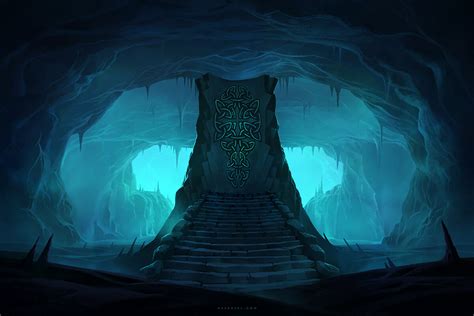 Runes In The Ice Cave By Nele Diel Rimaginarycaves