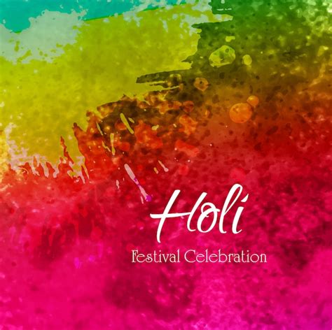Free Vector Illustration Of Colorful Happy Holi Background