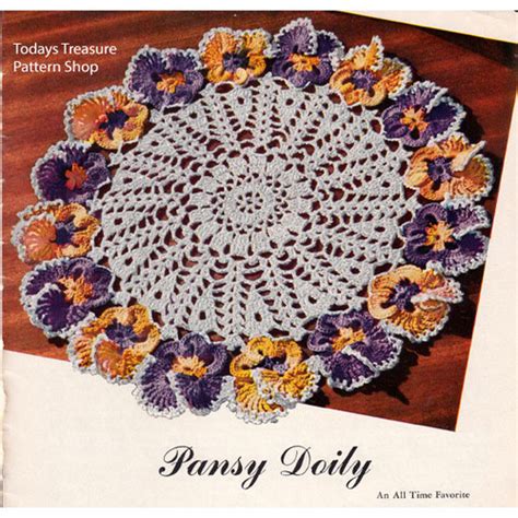 The Pansy Doily Crochet Pattern