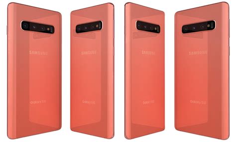 Samsung Galaxy S10 Flamingo Pink Modelo 3d 39 3ds Fbx Max Obj