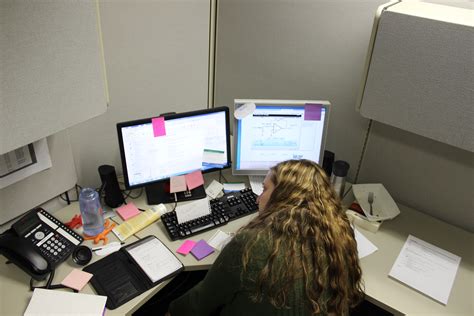 Cubicle Office Worker Messy Female Wisc Online Oer