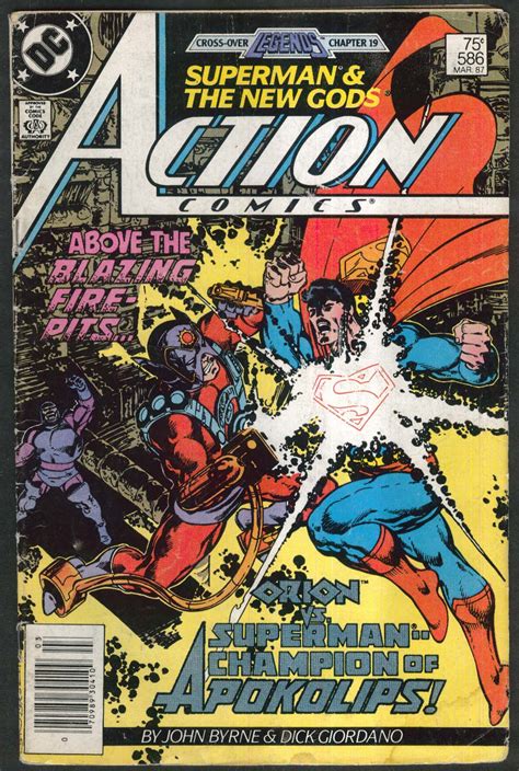 Action Comics 586 Dc Comic Book 3 1987 Superman