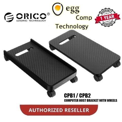 Ready Stock Orico Abs Computer Cpu Stand With Wheels Stable Vertical