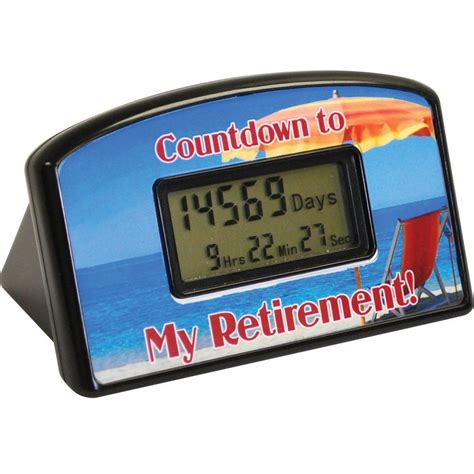 Retirement Milestone Celebration Countdown Clock Digital Timer Office