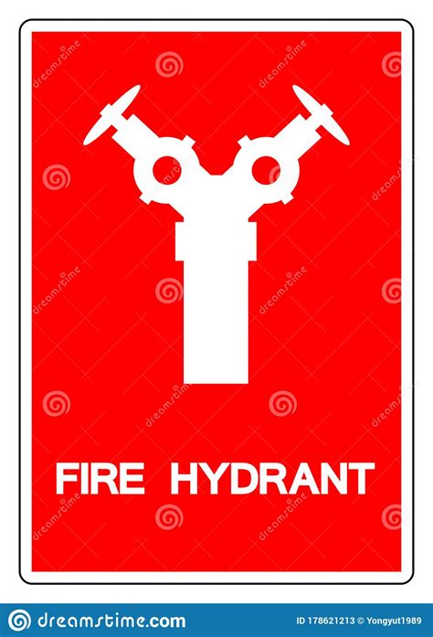 Fire Hydrant Symbol Sign Vector Illustration Isolate On White