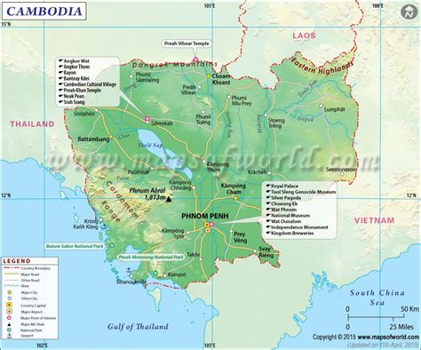 Large Detailed Map Of Cambodia Cambodia Asia Mapsland Maps Of Images