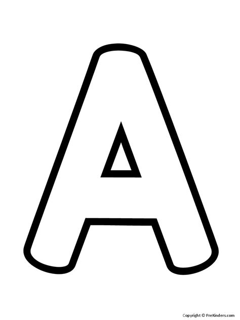 Alphabet Templates For Preschoolers Letter Worksheets Printable