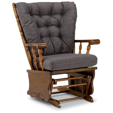 Solid wood glider chair is handmade from your choice of western redwood cedar or beautiful pine lumber, sanded and stained with high quality exterior stain (canyon brown,kona, mahogany, mountain. Loon Peak Euclid Wooden Rocker Glider & Reviews | Wayfair