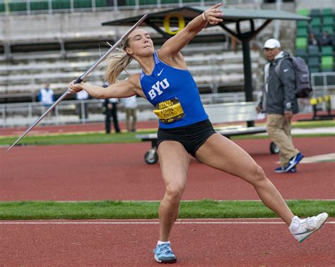 Byus Ashton Riner Dominates Womens Javelin Sojc Track Bureau