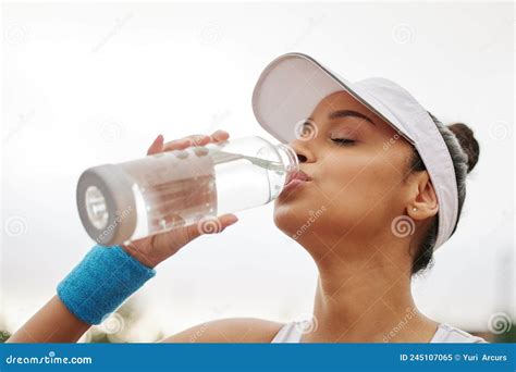 Theres No Better Way To Quench Your Thirst Shot Of A Beautiful Young