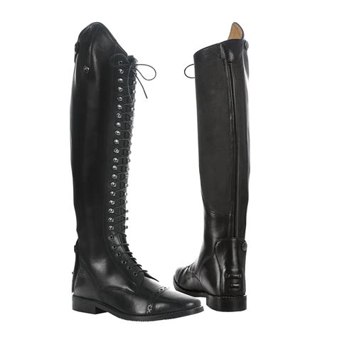 Busse Laval Riding Boots Black 728016 Lace Up Riding Boots Horse