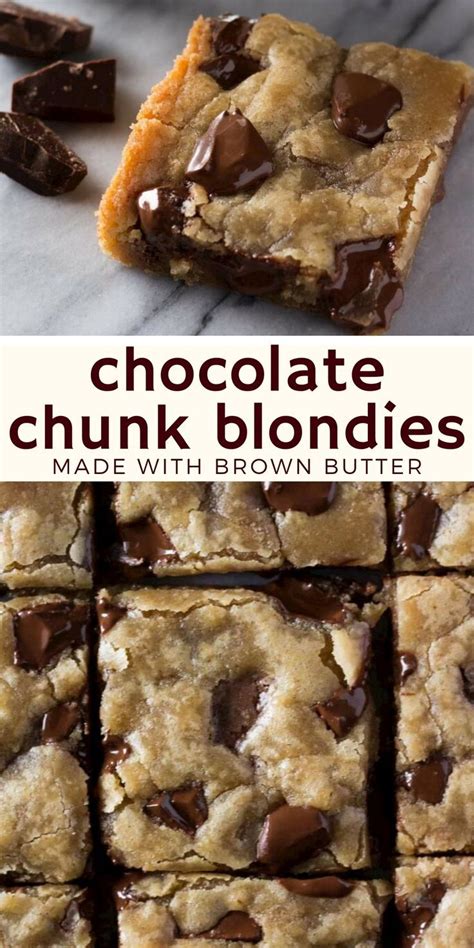 Brown Butter Chocolate Chunk Blondies Artofit