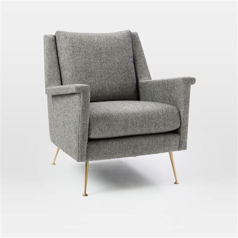 Check out our mid century chairs selection for the very best in unique or custom, handmade pieces from our furniture shops. Carlo Mid-Century Chair - Granite | west elm UK