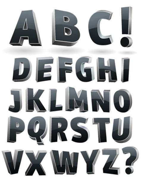 Font Design Series 36 วัสดุเวกเตอร์ Eps Uidownload