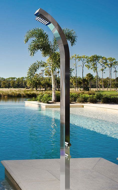 outdoor stainless steel shower by jaclo outdoor shower enclosure outdoor shower pool shower