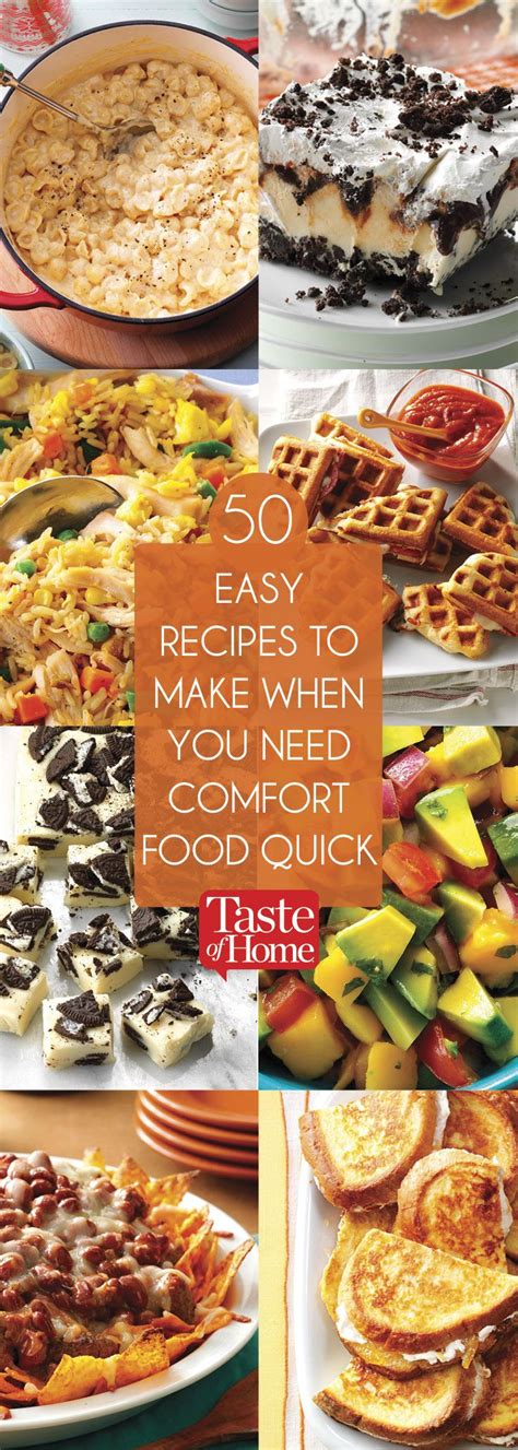 Whether it's soup, stew, sandwiches, mashed potatoes, or mac 'n cheese, if it puts a smile on your face, there's. Easy Recipes for When You Need Comfort Food Quick | Easy ...