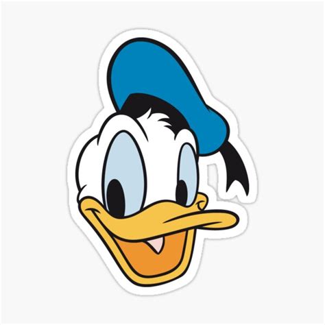 Donald Duck Sticker For Sale By Luaybilal Redbubble