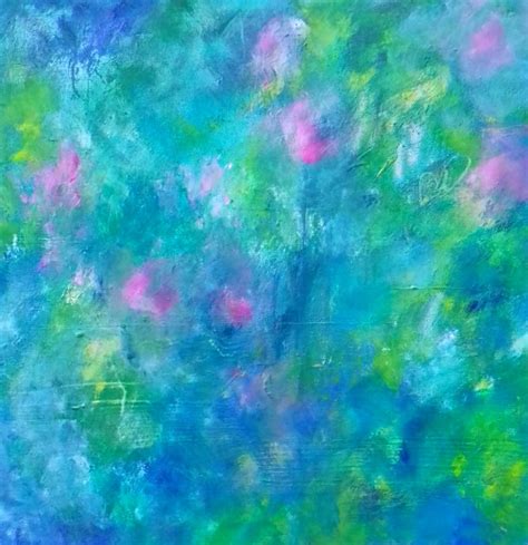 Abstract Garden Ii Acrylic Painting By Jan Rippingham Artfinder