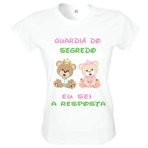 Camiseta Chá Revelação Guardiã Do Segredo Baby Look Ref2 Elo7