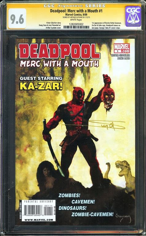 Deadpool Merc With A Mouth 1 Cgc 96 Nm Signed
