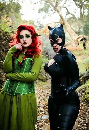 Poison Ivy And Catwoman Cosplay Poison Ivy Cosplay Laur Flickr