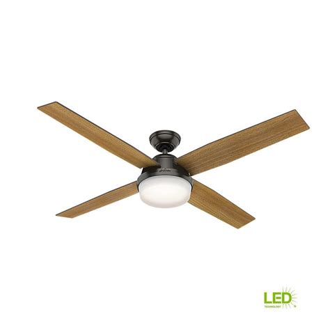 Dempsey collection manual del propietario y manual de instalación los conjuntos de lámparas están incluidos en la garantía limitada de un año. Hunter Dempsey 60 in. LED Indoor Noble Bronze Ceiling Fan ...