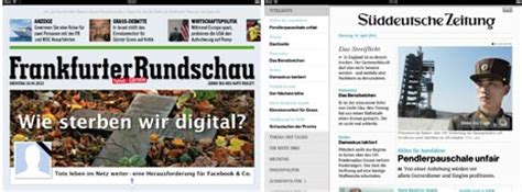 Passende wohnung in dresden finden und auf den elbwiesen das wunderschöne panorama von dresden genießen dresden gehört auf dem wohnungsmarkt zu den beliebtesten städten in deutschland. Tageszeitungen für das iPad: Frankfurter Rundschau und ...