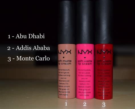Sweep a soft flush on cheeks and nose, with a soft matte lip cream using a powder brush. Leather and Lollipops: swatch watch - nyx soft matte lip cream