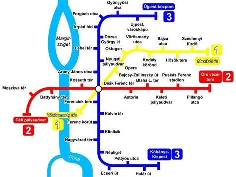 Budapest Metro Lines Map Schedule And Price Of The Metro Budapest