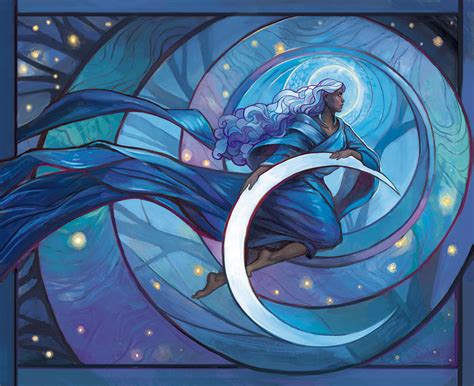 Moon Woman By Julie Dillon R ImaginaryCharacters