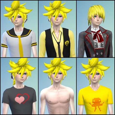 Ng Sims 3 Kagamine Twins Sims 4 Models And Clothes