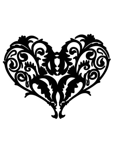 Heart clipart black and white border. Black And White Heart Images - Cliparts.co
